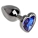 Produktbild NNGUBIU Anfänger Plug Anal Aluminiumlegierung Herzförmige Strass Butt Sex Toys Für Frauen Erwachsene Produkt 3 Größe S M L