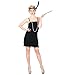 Price comparison product image Black Showtime Flapper (1920's) - Adult Costume Lady: M (UK:14-16)