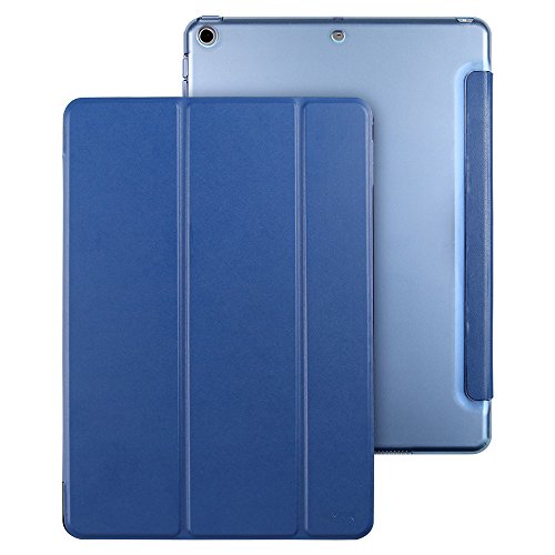 Neues iPad 2017 iPad 9.7 Zoll Hülle, ESR® Yippee Bildserie Cover Auto aufwachen / Schlaf Funktion Smart Case Wickelfalz Ledertasche mit Lichtdurchlässig Rückseite Abdeckung Schutzhülle für Neue iPad 9.7 2017 (Marineblau)