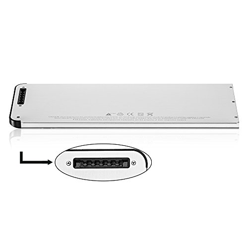 SLODA Laptop Ersatz Akku für Apple Macbook 13″ A1278(2008 Version) A1280 Macbook 13 Zoll Aluminium-Unibody Replacement Batterie MB466CH / A / MB466D / A Series [Li-Polymer, 10.8V, 5000mAh] - 5