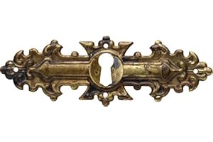 STILMELANGE Schlüsselblatt Gründerzeit Messing Antik 38 x 115 - Qualität aus Europa seit 1998