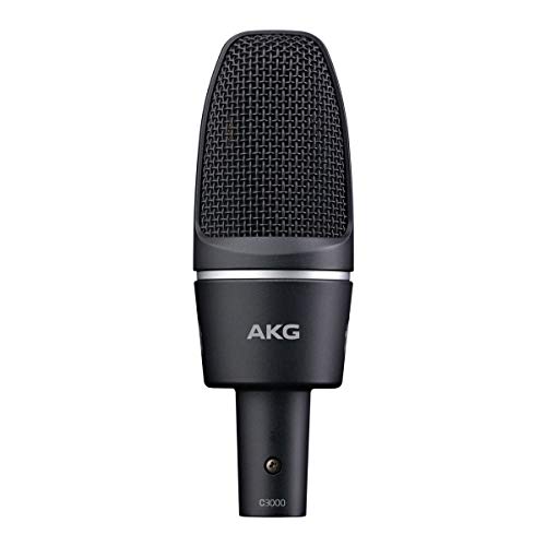 AKG C3000 - Micrófono (Studio, 20-20000 Hz, Cardioid, Alámbrico, Mini XLR (3-pin), 320g) Negro