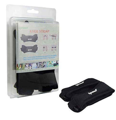 Ipow 2-Stück Kniegurt Jumper Patella Bandage (schwarz) - 7