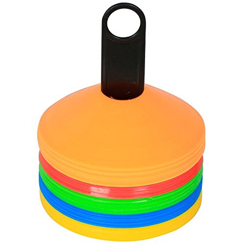Yahee 50er Set Markierungshütchen Markierungsteller Markierteller mit Auflage bunt - 4