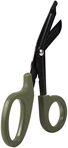 Dekawei Paramedic Trauma Medical Scissors Tactical First Aid Emergency Shears For Nurses,Paramedics (Green)