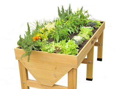 Vegtrug Hochbeet aus Holz Pflanzkasten 180 x 76 x 80 cm mit Folie und Gestell - 3