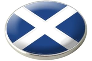 ASBRI GOLF SCOTLAND NATIONAL FLAG GOLF BALL MARKER.