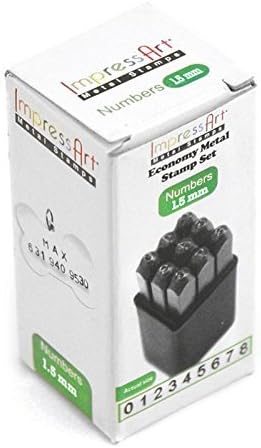 ImpressArt Economy Numbers Metal Stamps Set, 1.5mm by ImpressArt Metal Stamps