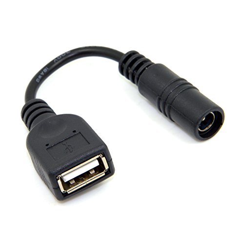 jser 5 V USB Hembra a Conector Jack de alimentación de CC 5.5 2.1 mm Cable de Carga Adaptador para teléfono Celular & Tableta jser