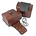 Produktbild Timagebreze 1 Paar Motorrad-Zubehoer modifizierte Seite der Box auf beiden Seiten der Tasche Ledertasche Ritter Tasche Kit Kreuzer Seite Paket braun