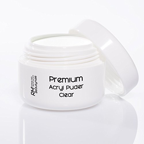 Acryl Set 1 – 100ml Liquid je 20g Klar – Weiß – Pink Puder 1xPrimer Feile RM Beautynails - 3