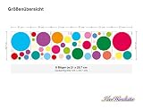 I-love-Wandtattoo WAS-10081 Kinderzimmer Wandsticker Set „Bunte Kreise“ 50 Stück zum Kleben Wandtattoo Wandaufkleber Sticker Wanddeko - 3