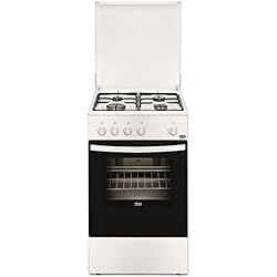 Faure FCG510G1WA Cuisinière Cuisinière à gaz Noir, Blanc four et cuisinière - Fours et cuisinières (Cuisinière, Noir, Blanc, Rotatif, Devant, émail, Bas)