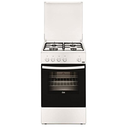 Faure FCG510G1WA Cuisinière Cuisinière à gaz Noir, Blanc four et cuisinière - Fours et cuisinières (Cuisinière, Noir, Blanc, Rotatif, Devant, émail, Bas)