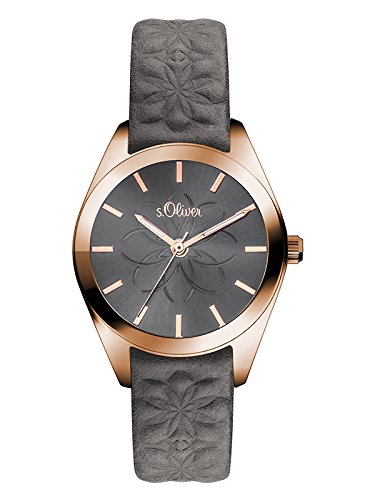 s.Oliver Damen-Armbanduhr Analog Quarz Leder SO-3079-LQ s.Oliver Damen-Armbanduhr Analog Quarz Leder SO-3079-LQ
