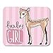 Produktbild Mauspads Rosa entzückendes Baby-Baby-Rotwild-nettes Kitz-Mädchen-Tiergeburtstags-Karikatur-Mausunterlage 9,5"x 7,9" für Notizbücher, Tischrechner-Zusätze Mini Office Supplies Mouse Mats