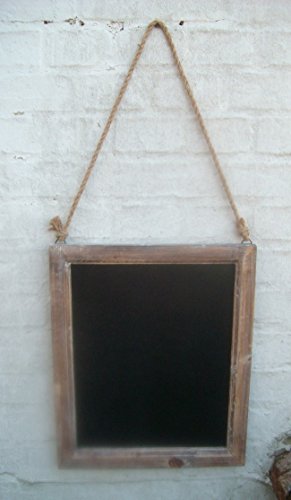 Wandtafel, Kreidetafel, Schreibtafel, Holzrahmen, Landhaus 44x37 cm