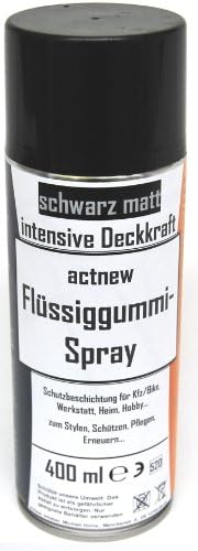 actnew Liquid Rubber Spray 400 ml, Matte Black, High Coverage