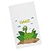 Produktbild Striefchen® Dino-Starkes Kinderhandtuch mit Wunschnamen und unserem niedlichen Dinosaurier 50 x 100 cm