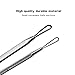 Professional Blackheads Whiteheads Remover, Beauty Facial Tool Set Kit -Flat and Round Wired Ends - Stainless(5 pieces in one package)
