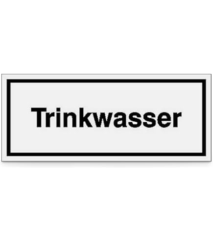 6 Stück Aufkleber 'Kein Trinkwasser' | Je 40 Mm, Selbstklebend & Wetterfest | Für Tür, Wand Oder Geräte