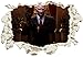 Produktbild Unified Distribution Hitman cool Men - Wandtattoo mit 3D Effekt, Aufkleber für Wände und Türen Größe: 92x61 cm, Stil: Durchbruch