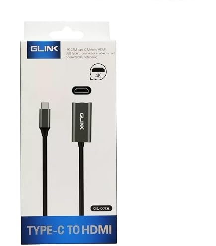 Skintek SK-04-TCH USB C Type C to HDMI, 4K 1080p 60 Hz, Adaptateur mâle-Femelle pour connecter Un PC/Notebook/Mac avec Sortie USB C à Un Moniteur, projecteur avec entrée HDMI. Câble de 15 Skintek SK-04-TCH USB C Type C to HDMI, 4K 1080p 60 Hz, Adaptateur mâle-Femelle pour connecter Un PC/Notebook/Mac avec Sortie USB C à Un Moniteur, projecteur avec entrée HDMI. Câble de 15