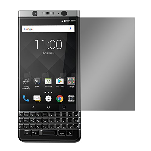 Slabo Blickschutzfolie für BlackBerry KEYone Sichtschutz Displayschutzfolie (verkleinerte Folien, aufgrund der Wölbung des Displays) "View Protection" Schwarz - privacy MADE IN GERMANY