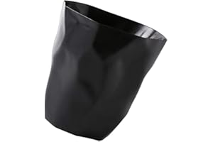 Flyinghedwig Cestino per la Carta, Cestino Spazzatura Design Moderno Cestino Gettacarte Che per la Raccolta Rifiuti (Nero Piccolo)