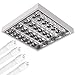 Produktbild LED Rasterleuchte, 4x10W, 6400K Tageslicht, Aufbauleuchte, Deckenleuchte mit Doppelparabolraster (BAP), Büroleuchte, Anbauleuchte