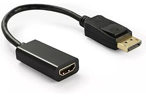 YOLLO Displayport to HDMI Adapter 4K, Display Port(DP) of Computer/Laptop to HDMI of TV/Monitor/Projector Converter for Lenovo, HP, Dell, Asus, and more