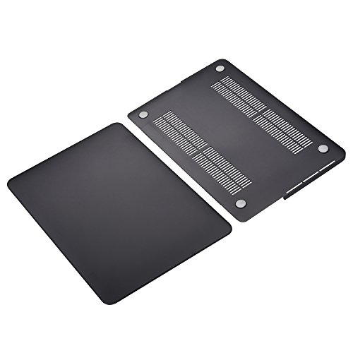 Macbook Pro 15 Retina Hülle,TECOOL [Ultra Slim Serie] Plastik Hartschale Schutzhülle Snap Case und Silicon Tastatur Abdeckung für Apple MacBook Pro 15,4 Zoll – Schwarz - 8