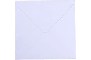 Vaessen Creative Florence Enveloppes, Carré Grand, Blanc, pour Cartes, Ensemble de 25, Cartes Assorties Disponibles