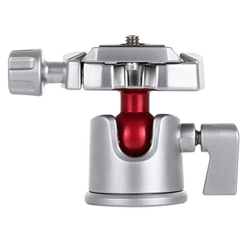 PULUZ 360 Degree Rotation Panoramic Metal Ball Head with Quick Release Plate for DSLR & Digital Cameras (Silver)