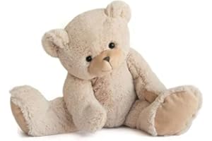 HISTOIRE D'OURS - Grande Peluche Ours Tout Doux - Beige - 35 cm - Collection Calin'ours - Idée Cadeau Enfants & Naissance - Doudou Câlin Confortable - Avec Boite Cadeau pour Offrir - HO1158