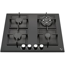 K&H 4x Brûleurs WOK Table de Cuisson Gaz en Verre trempé 60cm 4Z-KHG