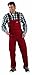 Produktbild PLANAM Arbeits-Latzhose MG 260 - bordeaux - Größe: 46