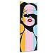 Bilderdepot24 Wall Art - Canvas Picture Panorama "Retro Pop Art Woman" 11.81 inch x 35.43 inch - Gallery wrapped, directly from the manufacturer