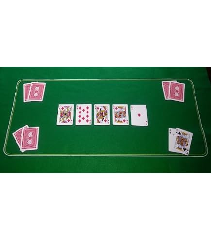 Nappe De Poker Piatnik - 60 X 90 Cm - Vert - Pour Jeux De Cartes - Dès 6 Ans - Marque Autrichienne