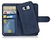 Produktbild MyGadget Flip Case mit Back Cover [2 in 1] für Samsung Galaxy S8 - Magnetische Hülle in PU Leder Klapphülle - Kartenfach Schutzhülle Wallet - Blau