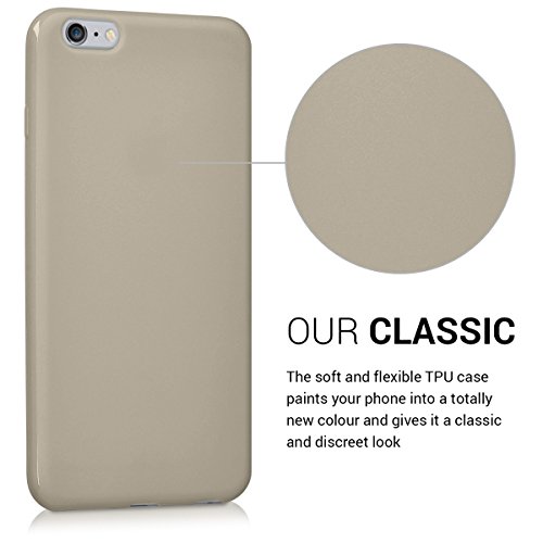 kwmobile Funda para Apple iPhone 6 Plus 6S Plus - Case para m vil en TPU silicona - Cover trasero en beige mate reviews kwmobile Funda para Apple iPhone 6 Plus 6S Plus - Case para m vil en TPU silicona - Cover trasero en beige mate