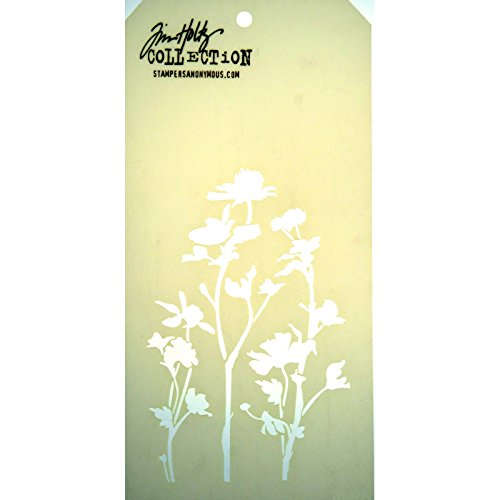 Tim Holtz Wildblumen anonymous_agw Stempel und Schablonen. - 2