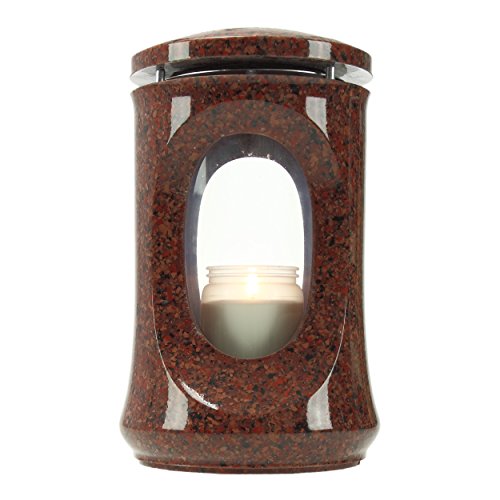 Grablaterne Fumaria Kunstharz Granitnachbildung Vanga Höhe 23cm