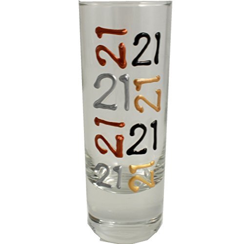 Dreamair21st Birthday Shot Glass (brush)