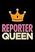 Produktbild Reporter queen: Blank lined novelty office humor themed notebook to write in: With a practical and versatile wide rule interior: Pink and orange cover