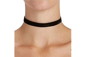 Prosy Collana girocollo gotica argento nero velluto dichiarazione collare collane per donne e ragazze
