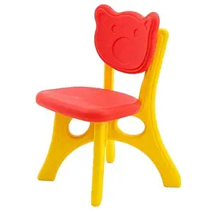 BAYBEE Plastic Red Portable Strong & Durable School Study Chair for Kids , (Weight Handles Upto 100 Kg)