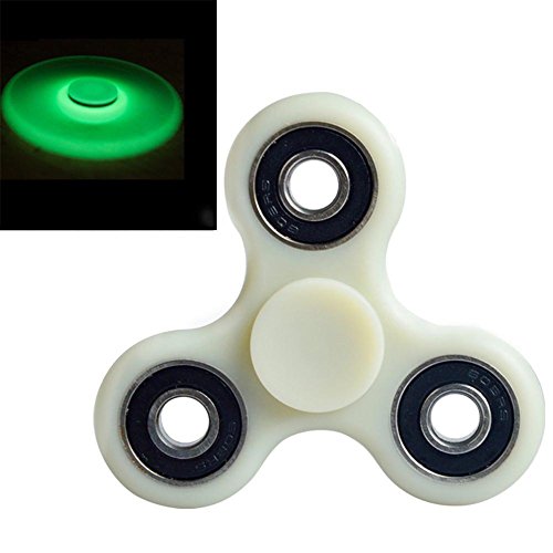 KMIDE Hand Spinner Fidget Toy Stress Reducer Hybrid Ceramic Bearing Perfect For ADHD EDC ADD Anxiety Autism Spins Last For 3 mins -Adult Children Hand Killing Time(Luminous)
