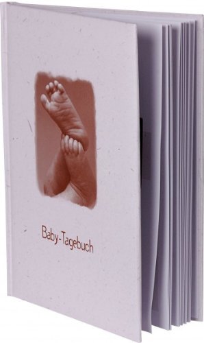 HENZO Baby-Tagebuch – FÜßE – Babytagebuch mit 44 illustrierten Seiten – Baby Fotoalbum – Buch zur Geburt oder Taufe - 2