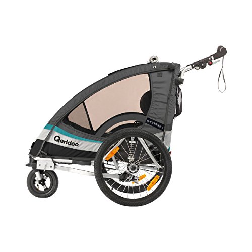QERIDOO Kinderfahrradanhänger Sportrex1 Transportwagen Handwagen